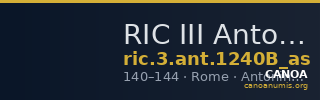 RIC III Antoninus Pius 1240B (as) — CANOA