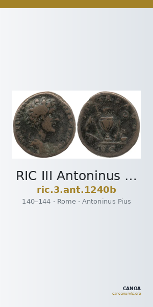 RIC III Antoninus Pius 1240b — CANOA
