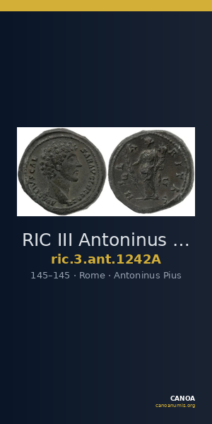 RIC III Antoninus Pius 1242A — CANOA