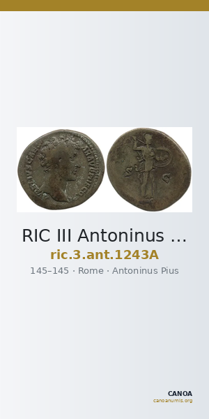 RIC III Antoninus Pius 1243A — CANOA