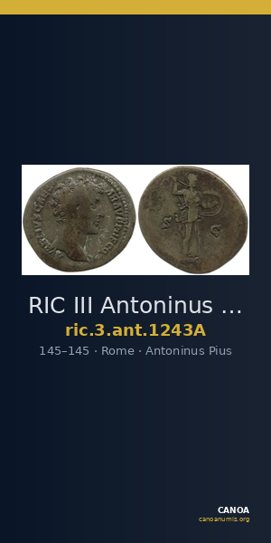 RIC III Antoninus Pius 1243A — CANOA
