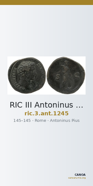 RIC III Antoninus Pius 1245 — CANOA
