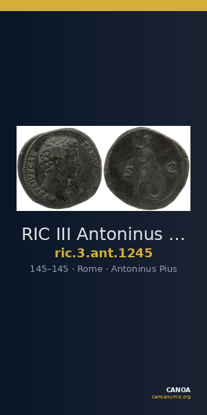 RIC III Antoninus Pius 1245 — CANOA