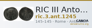 RIC III Antoninus Pius 1245 — CANOA