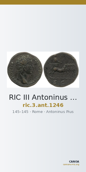 RIC III Antoninus Pius 1246 — CANOA