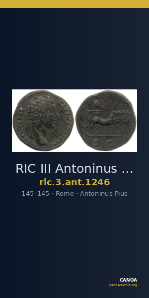 RIC III Antoninus Pius 1246 — CANOA