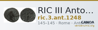 RIC III Antoninus Pius 1248 — CANOA