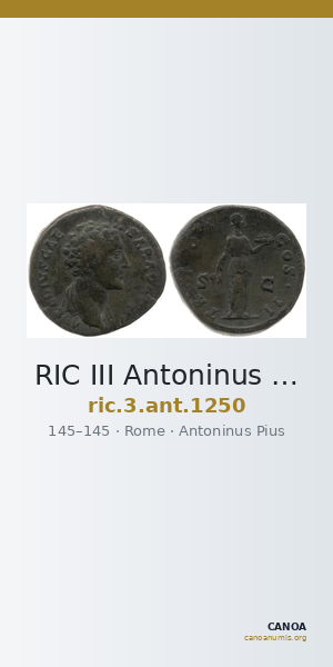 RIC III Antoninus Pius 1250 — CANOA