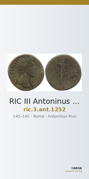RIC III Antoninus Pius 1252 — CANOA