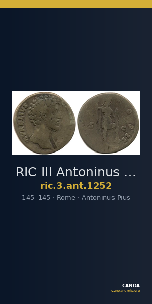 RIC III Antoninus Pius 1252 — CANOA