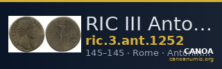 RIC III Antoninus Pius 1252 — CANOA