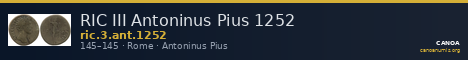 RIC III Antoninus Pius 1252 — CANOA