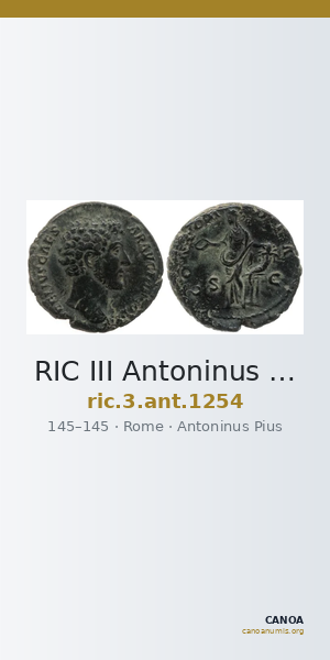 RIC III Antoninus Pius 1254 — CANOA