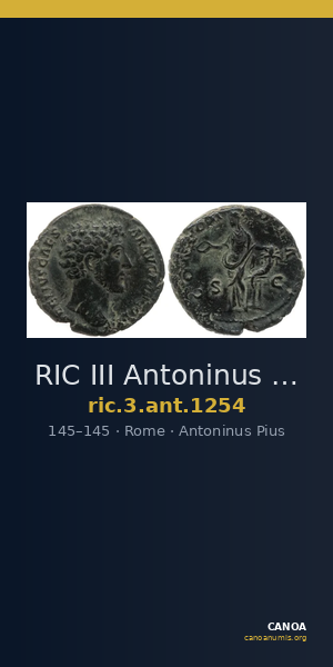 RIC III Antoninus Pius 1254 — CANOA
