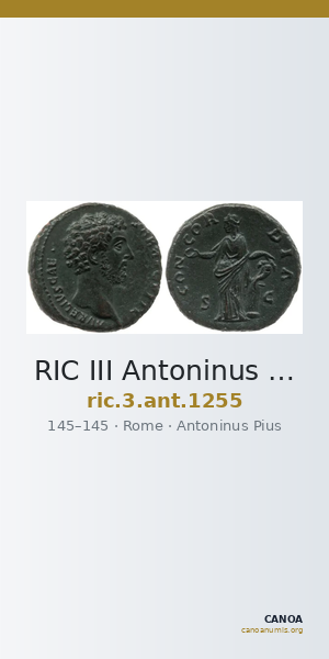 RIC III Antoninus Pius 1255 — CANOA