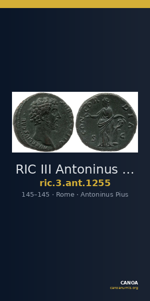 RIC III Antoninus Pius 1255 — CANOA