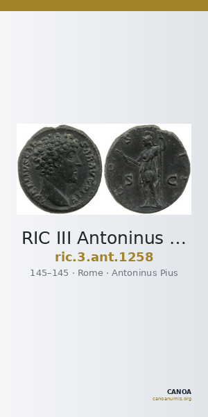 RIC III Antoninus Pius 1258 — CANOA