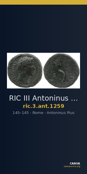 RIC III Antoninus Pius 1259 — CANOA