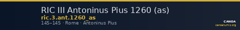 RIC III Antoninus Pius 1260 (as) — CANOA