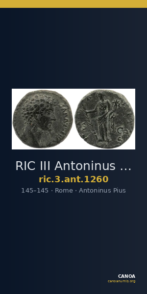 RIC III Antoninus Pius 1260 — CANOA