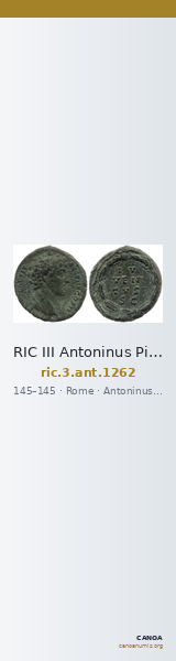 RIC III Antoninus Pius 1262 — CANOA