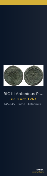 RIC III Antoninus Pius 1262 — CANOA