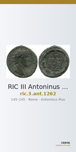 RIC III Antoninus Pius 1262 — CANOA