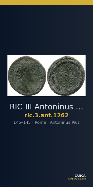 RIC III Antoninus Pius 1262 — CANOA