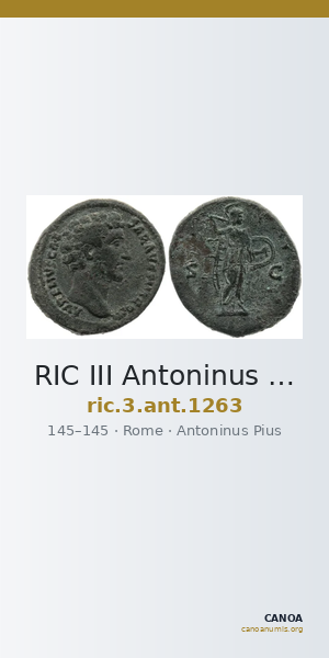 RIC III Antoninus Pius 1263 — CANOA
