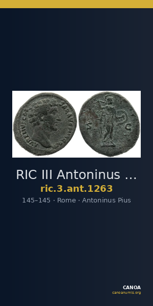 RIC III Antoninus Pius 1263 — CANOA
