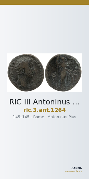 RIC III Antoninus Pius 1264 — CANOA