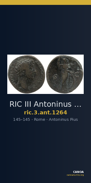 RIC III Antoninus Pius 1264 — CANOA