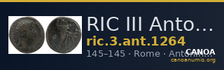 RIC III Antoninus Pius 1264 — CANOA