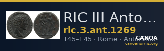 RIC III Antoninus Pius 1269 — CANOA