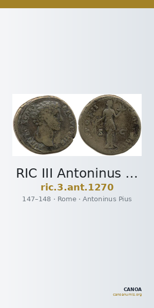 RIC III Antoninus Pius 1270 — CANOA