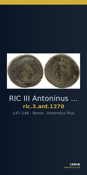 RIC III Antoninus Pius 1270 — CANOA