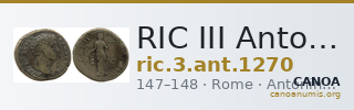 RIC III Antoninus Pius 1270 — CANOA