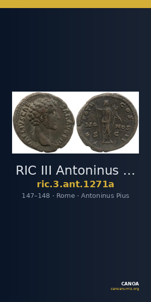 RIC III Antoninus Pius 1271a — CANOA