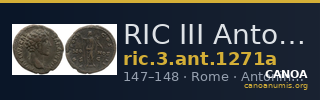 RIC III Antoninus Pius 1271a — CANOA