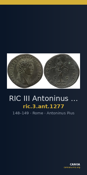 RIC III Antoninus Pius 1277 — CANOA