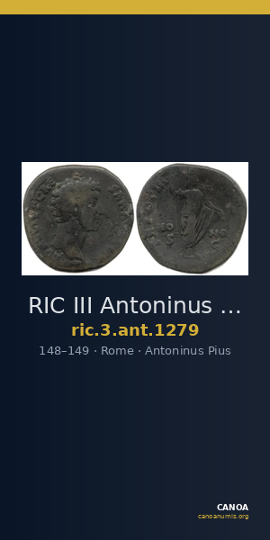 RIC III Antoninus Pius 1279 — CANOA