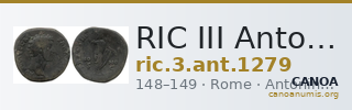 RIC III Antoninus Pius 1279 — CANOA