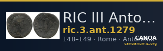 RIC III Antoninus Pius 1279 — CANOA