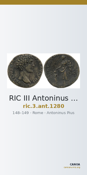 RIC III Antoninus Pius 1280 — CANOA
