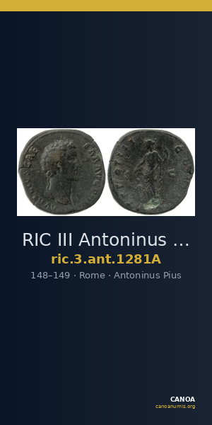 RIC III Antoninus Pius 1281A — CANOA