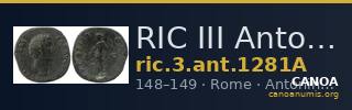 RIC III Antoninus Pius 1281A — CANOA