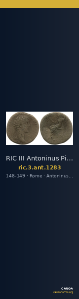 RIC III Antoninus Pius 1283 — CANOA