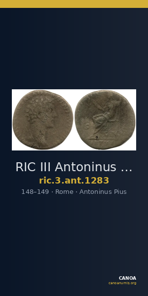 RIC III Antoninus Pius 1283 — CANOA
