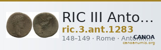 RIC III Antoninus Pius 1283 — CANOA