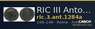RIC III Antoninus Pius 1284a — CANOA